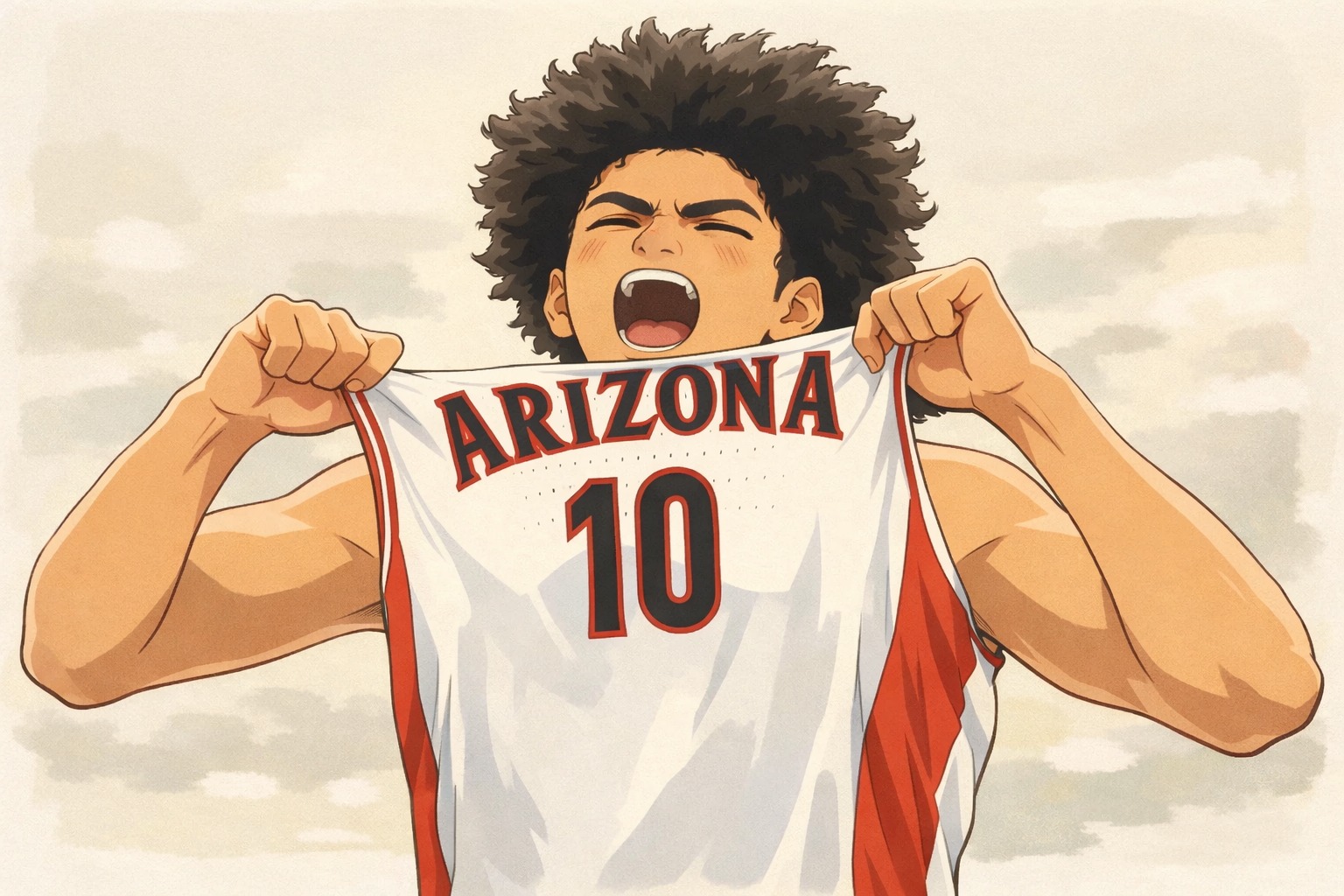 Koa Peat in Arizona jersey